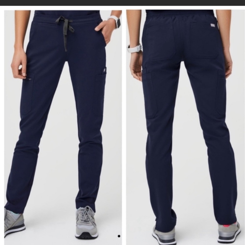 Figs Yola HIGH WAIST XLP Navy Blue Pants